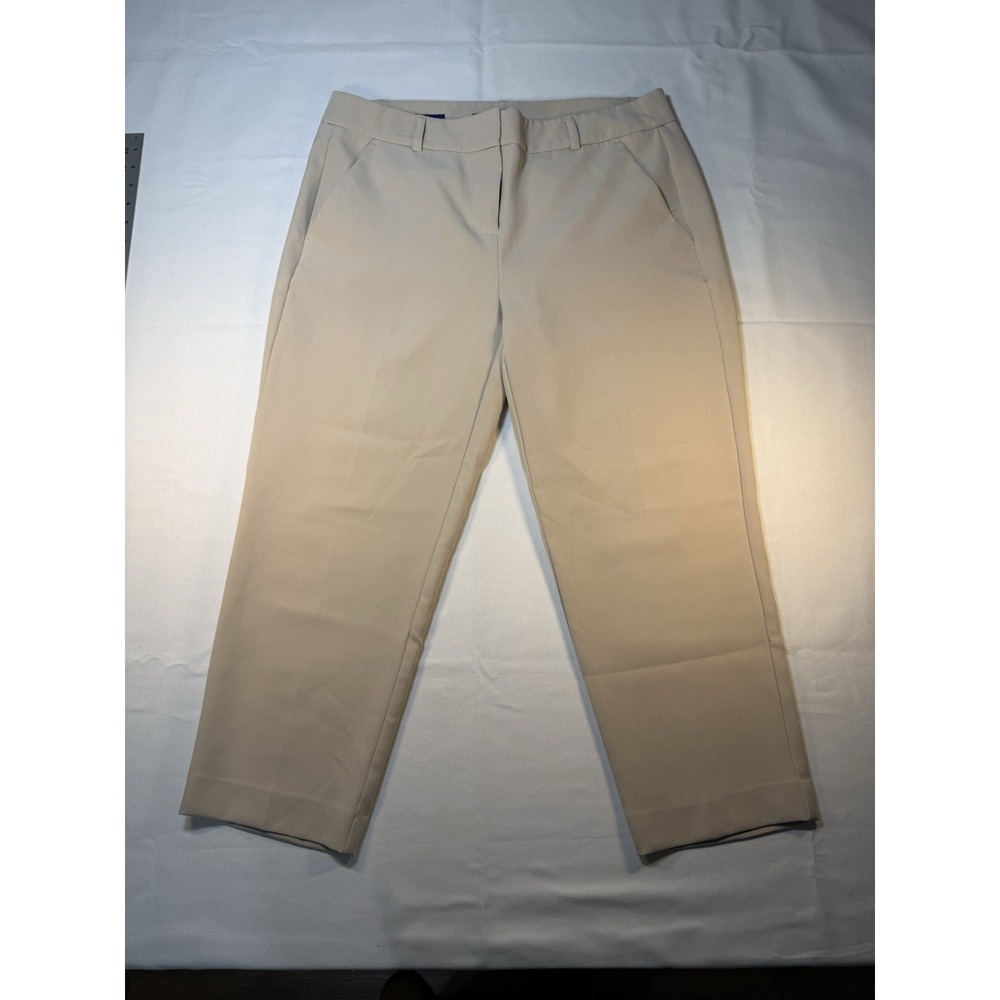 APT.9 Capri‎ Pants Womens 10 Khaki Torie Mid Rise Stretch Work Career Dressy